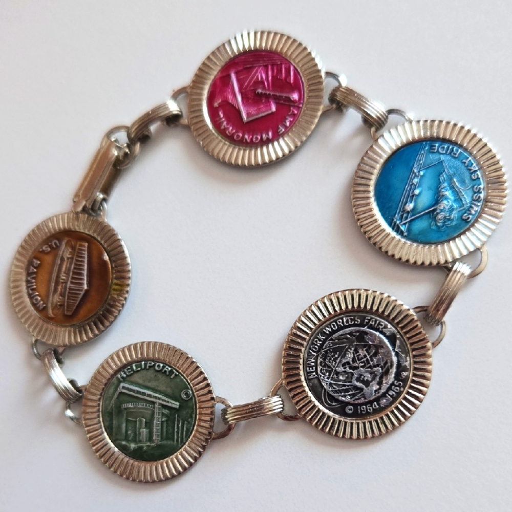 Vintage World's Fair Souvenir Bracelet